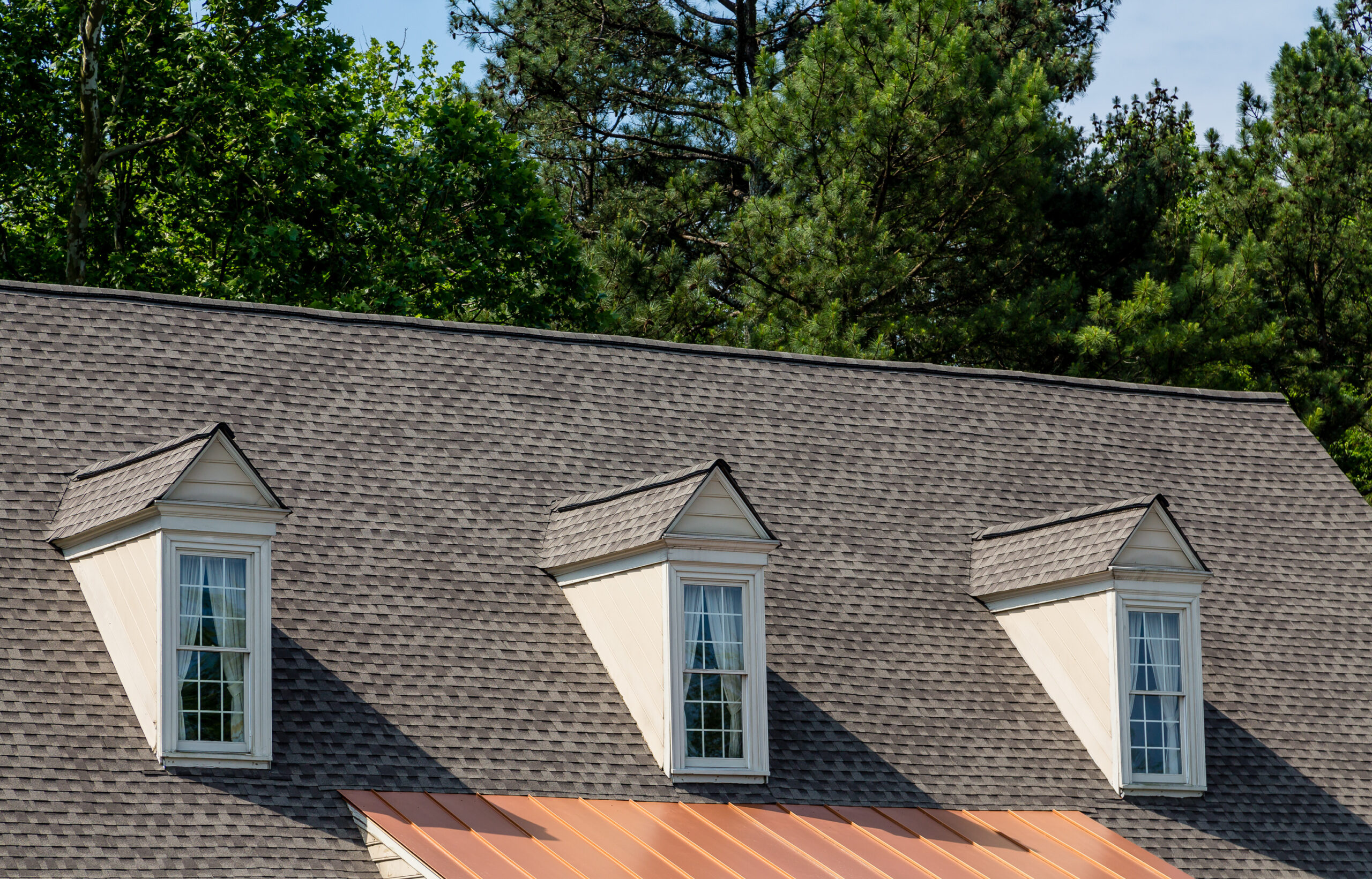 Three Dormers over Asphalt and Copper in Moore OK